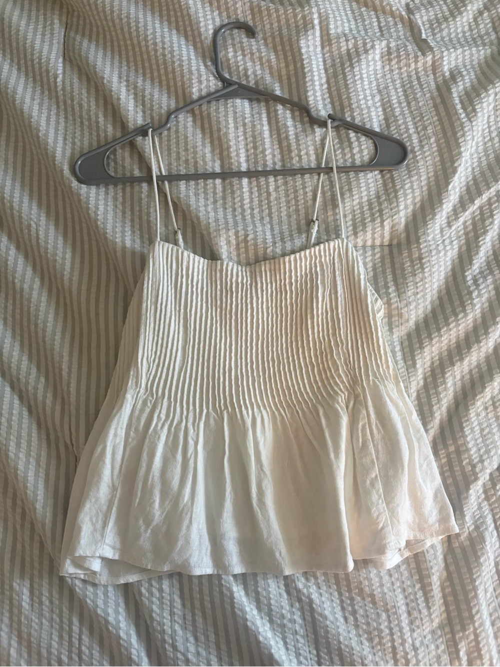 Abercrombie & Fitch White Babydoll Top